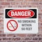 Signmission No Smoking Within 50 Feet Danger Sign, Plastic, 10in W x 7in L, 2PK OS-2PACK-DS-P-710-L-1481 - alternate 9